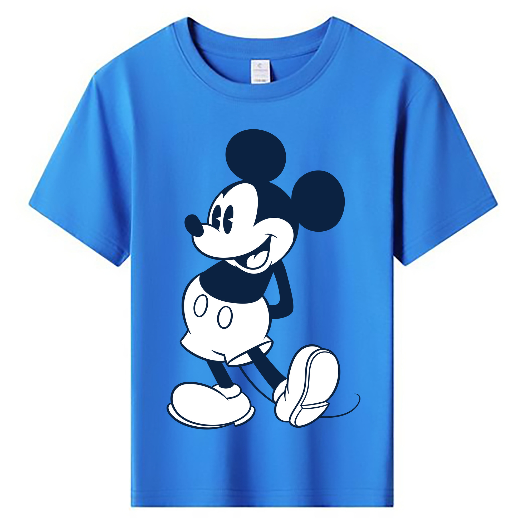 ミッキーマウス Mickey Mouse 綿100％キッズTシャツ（フロントプリント）